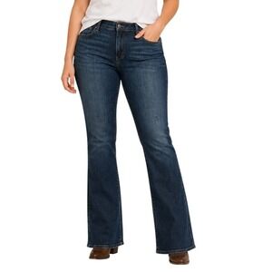 Levis Dark Wash Demi Curve Mid Rise Classic Bootcut Denim Jeans Women's 16/33